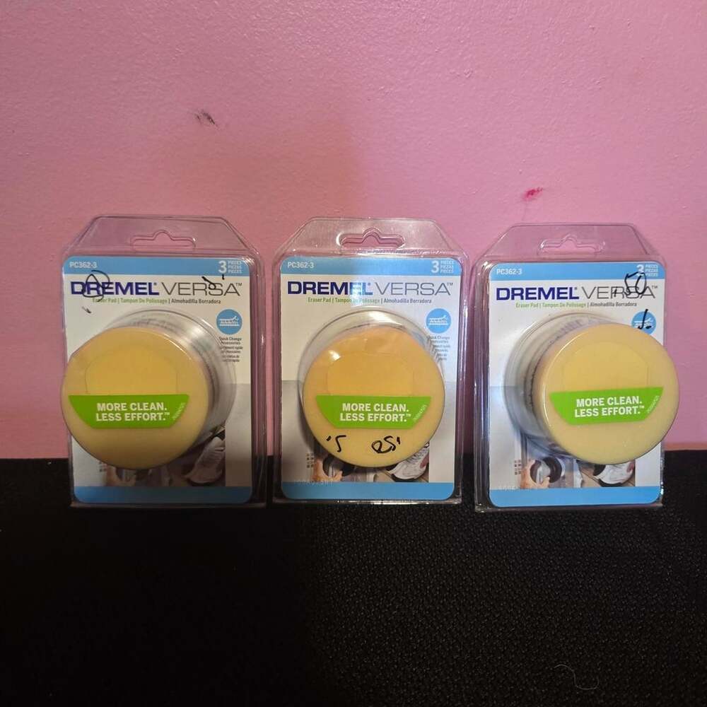 Dremel Versa PC362-3 Eraser Pad Lot of 3